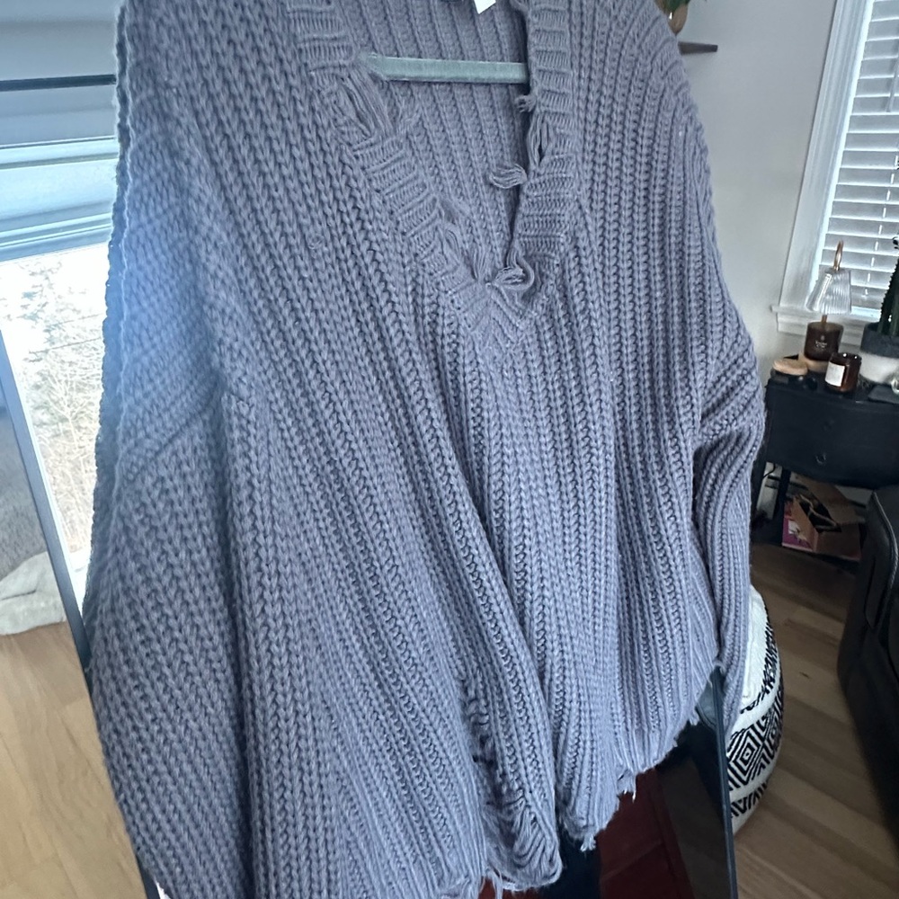 Wishlist Charcoal V-Neck Sweater